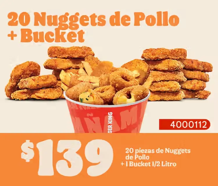 20 Nuggets + Bucket Mediano